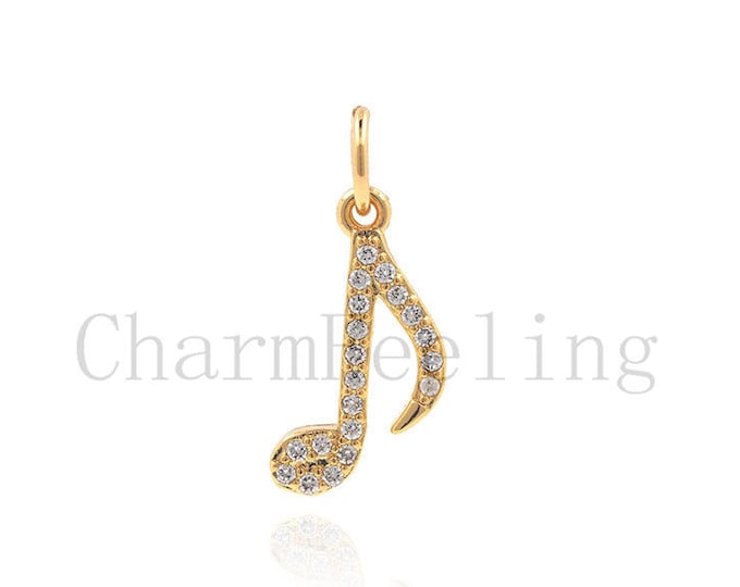 Bass Clef music note necklace - music note pendant - Music Teacher Jewelry 17*7.5*1.6mm 1pcs