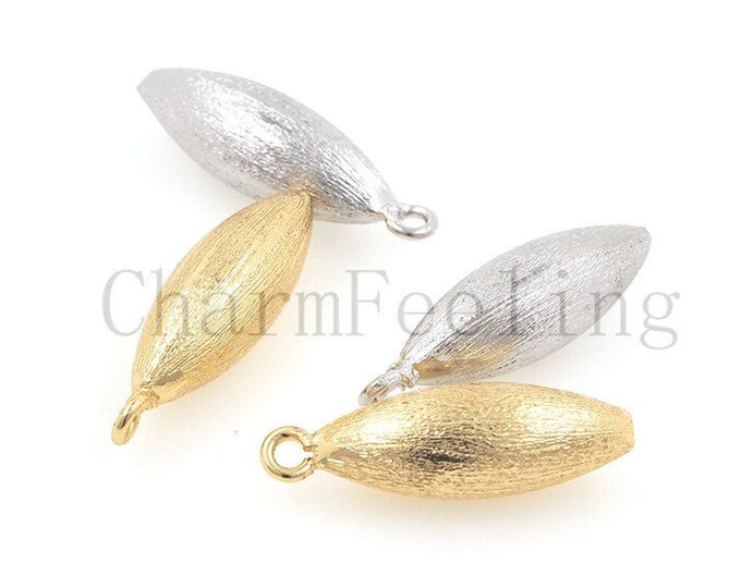 Brushed water droplets-water drop necklace-teardrop bracelet-water drop charm 26.5*8mm 1pcs