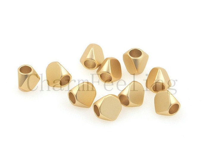 Irregular triangle spacing beads-irregular shape bead-jewelry making beads 6mm  1pcs
