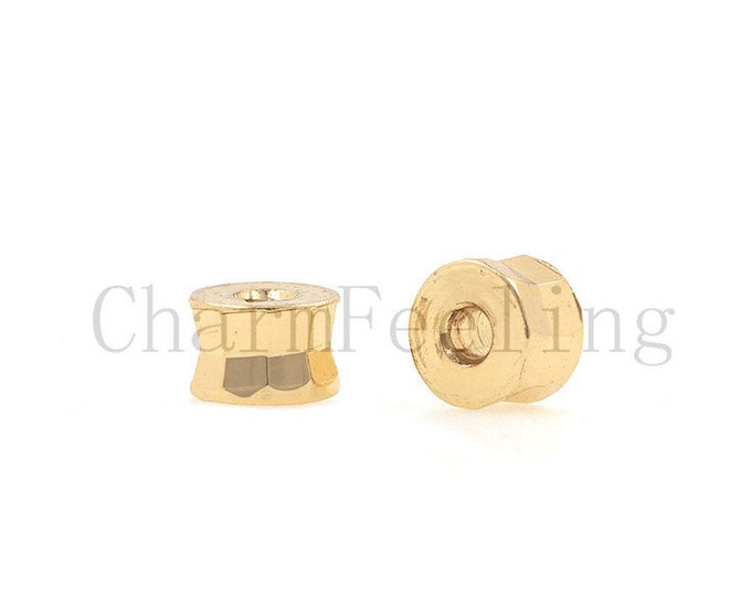 brass donut bead-round spacer beads-flat rectangle beads 3.3*4.7mm 1pcs