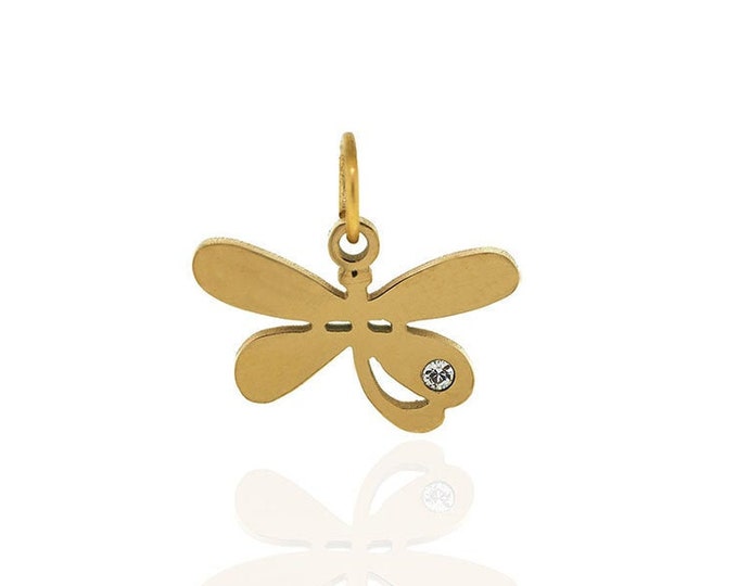 dragonfly pendant,dragonfly stamping,dragonfly jewelry,dragonfly gift 15*13mm 1pcs