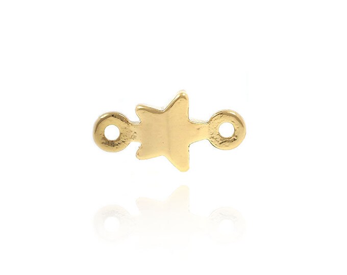 star connector,geometric star,star outline,star links 5*10*2mm 10pcs