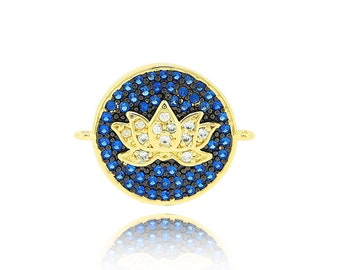 lotus connector,sideways lotus,lotus link,lotus findings 14*18*2mm 1pcs