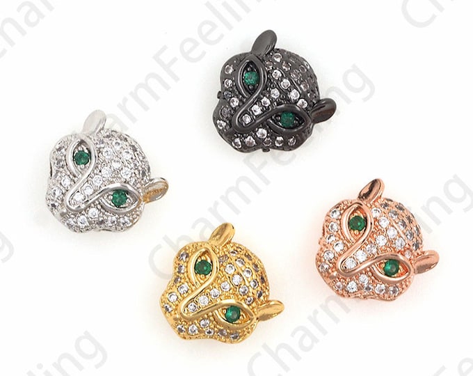 leopard head beads,animal spacer beads,550 paracord bead 11*11*6mm 1pcs