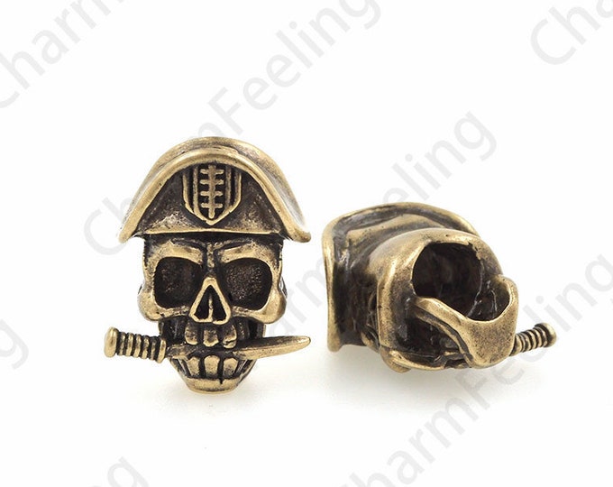 antique skull,skull spacer beads,lanyard skull beads,rhinestone skull 20*16*11 1pcs