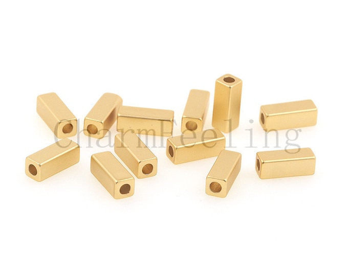 long spacer beads-long tube beads-Barrel spacer beads-metal tube beads 8*3mm  1pcs