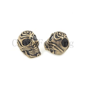 Pattern antique skull beads,Paracord KeyChain Beads,，550 Paracord Survival Bracelet  18*12.5*13mm 1pcs