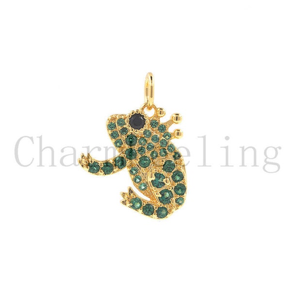 grenouille collier-grenouille boucles d’oreilles-grenouille bijoux 18.5*14*2.2mm 1pcs