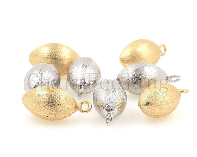 Brushed water droplets-water drop necklace-teardrop bracelet-water drop charm 20.5*10.4mm 1pcs