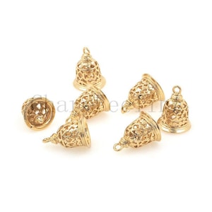 harmony bell pendant-bell jewelry-small bell charms-christmas bell charm 15*11.5mm 1pcs