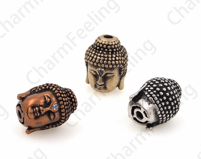 Antique Buddha head beads,Buddha head bracelet  14*10*10mm 1pcs