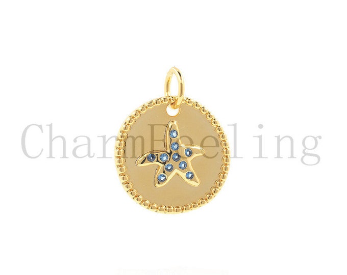 starfish pendant necklace-Starfish bracelet-starfish gift 16.9*14*1.9mm  1pcs