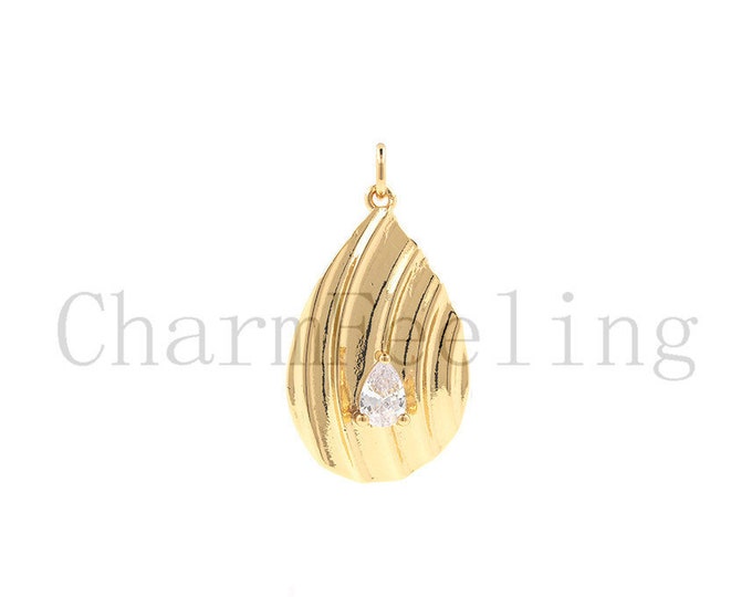 water drop necklace-water drop pendant-Tapered earrings-water drop charm 29.4*16*4.8mm  1pcs