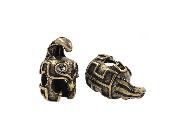 antique helmet,helmet spacer beads,spartan helmet beads,warrior helmet beads 16*10*9mm 1pcs