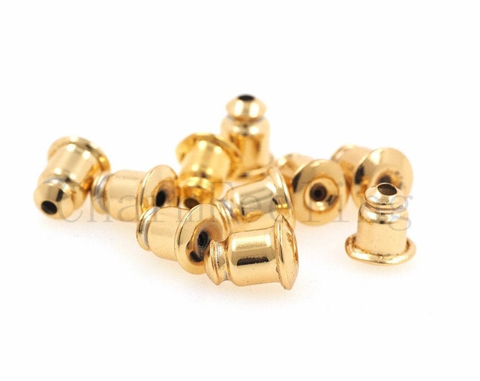 earring nuts,earring stoppers,earring holders,bullet backs,rubber earring backs 3mm 10pcs/20pcs/30pcs