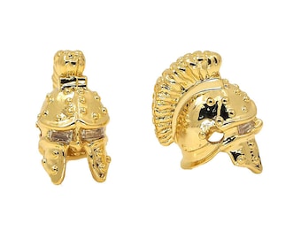 warrior helmet,helmet beads,helmet bracelet,helmet charms 16*14*13mm 1pcs