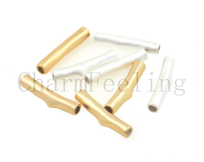 oval barrel bead-barrel spacer beads-tube spacer beads-Beaded supplies 6.5*27.8mm  1pcs
