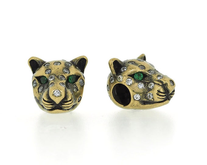 leopard head beads,leopard spacer beads,leopard bracelet,550 paracord bead 14*11*10mm 1pcs