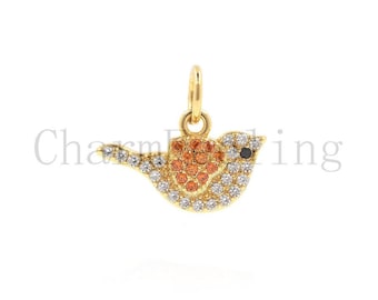 swallow pendant- swallow necklace- flying bird jewelry 12.5*14.5*2.2mm  1pcs