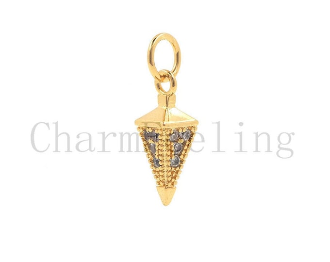 spike pendant-spike bracelet-long spike necklace- bullet charm 15.5*4.8mm  1pcs