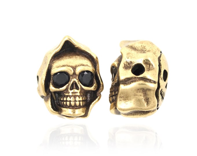 lanyard skull beads,metal skull beads,bone skull beads 13*11*10mm 1pcs