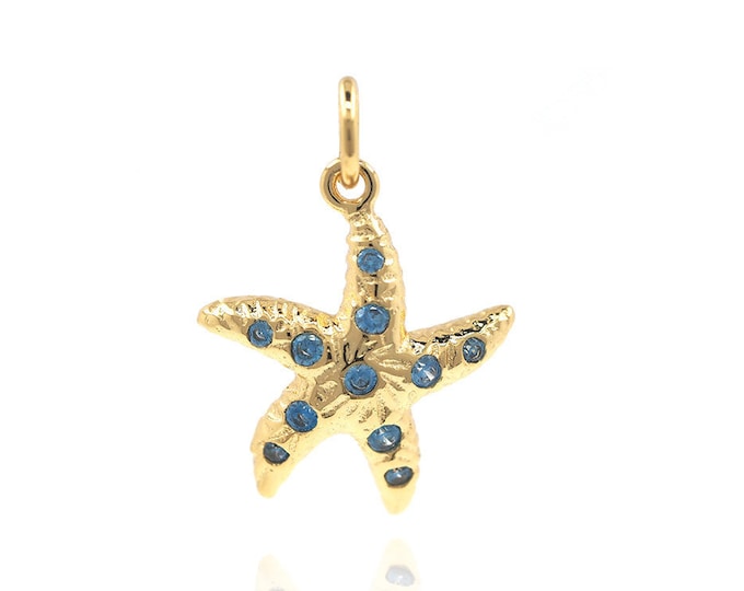 star fish pendant，Starfish bracelet，starfish jewellery，rhinestone starfish  16*14*3mm 1pcs