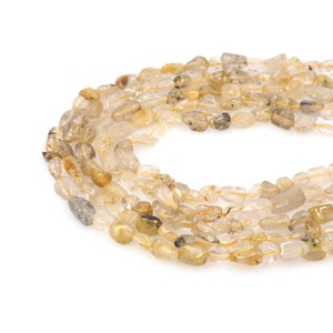 Natural Stone Necklace, Gem Chain, Jewelry Supplier, Gem Bead, Natural Stone Bead, DIY Bracelet Necklace Accessories, 6x8mm
