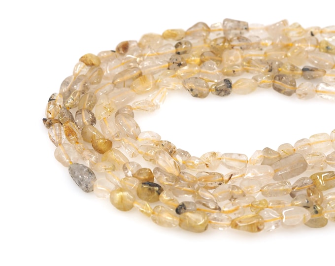 Natural Stone Necklace, Gem Chain, Jewelry Supplier, Gem Bead, Natural Stone Bead, DIY Bracelet Necklace Accessories, 6x8mm