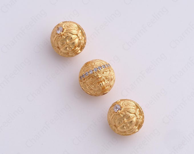 Gold Round Spacer Beads, 18K Gold Filled Tube Beads,Dainty Ball Bracelet Necklace Spacer Beads, DIY Jewelry Supplies,9.5x9mm