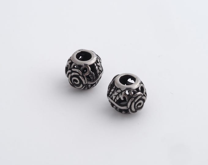 Retro Ball Beads,Retro Round Spacer Beads,Round Ball Beads,DIY Jewelry Accessories 10x8.8mm