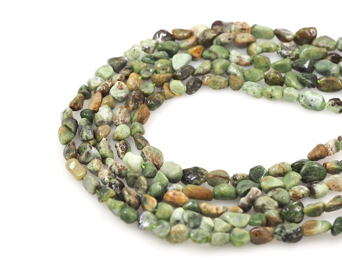 Emerald Beads, Natural Stone Bracelet, Natural Stone Charm, Gem Charm, DIY Bracelet Necklace Accessories, 6x8mm