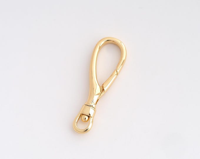 Push Door Clasp, Spring Clasp, 18K Gold Filled Snap Clasp, DIY Jewelry Making Supplies, 30.7x10x3.7mm