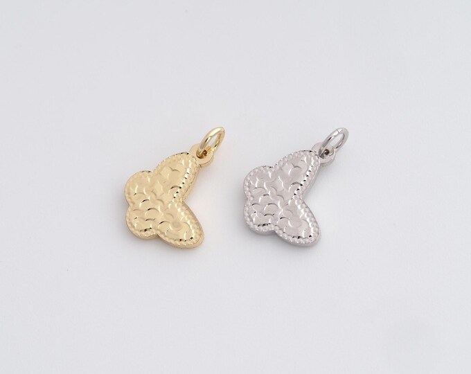 18K Gold Filled Butterfly Necklace, Butterfly Charm,Butterfly Pendant, DIY Jewelry Making Accessories 14.8x10.5x1.5mm