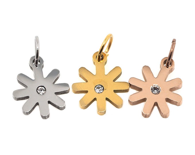 snowflake pendant,rhinestone snowflake,snowflake decor,snowflake jewelry 15*9*1.5mm 1pcs