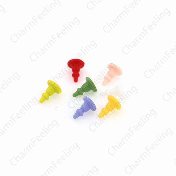10 PCS Silicone Ear Back Silicone Nickel-free Rubber Back 