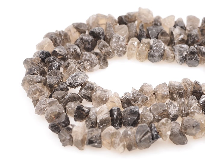 Unfinished Black Crystal Chain, Rough Black Crystal, Natural Stone Necklace, Gemstone Beads, DIY Bracelet Accessories,7-10x10-15mm
