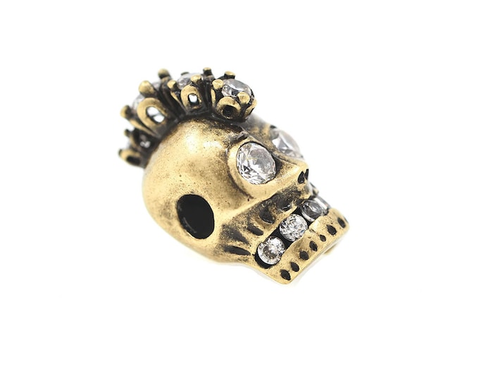 antique skull,skull spacer beads，550 paracord bead，howlite skull 16*10*12mm 1pcs