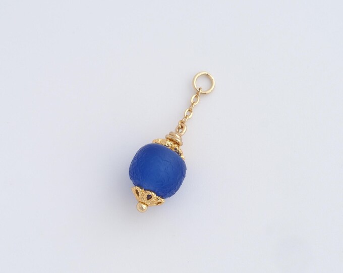 Natural Stone Charms,18K Gold Filled Ball Pendant,18K Gold Filled Ball Pendant,Necklace Bracelet Making Pendant,26x8.8mm