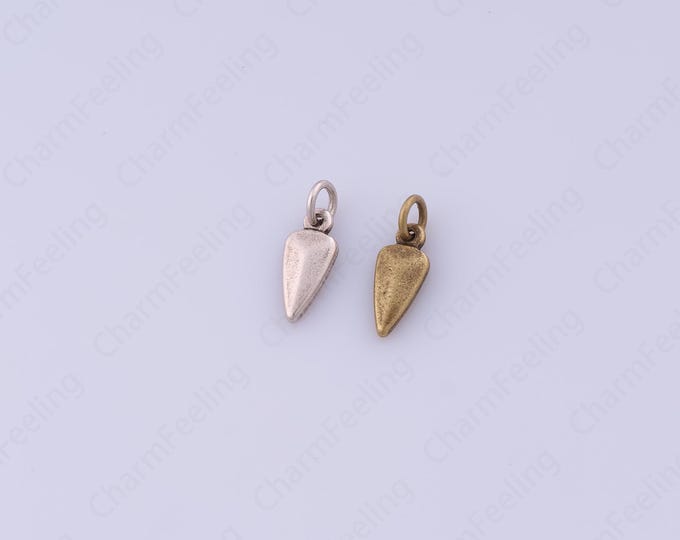 10 pcs Triangle Pendant, Triangle Necklace,Retro Style Charms,18K Gold Filled Rectangular Charm,DIY Jewelry Making Accessories,13x4.6x2mm