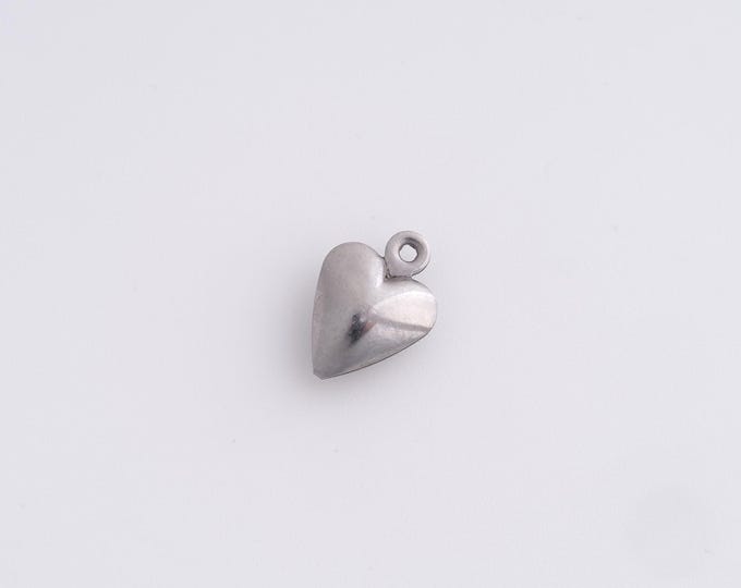 20pcs Stainless Steel Heart Charm,Heart Pendant, Heart Charm,Heart Necklace,DIY Jewelry Accessories 12x8.6x4mm