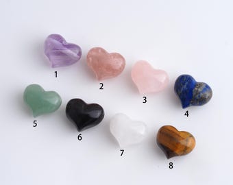 Natural Stone Beasd,Heart Gemstones Beads,Crystal Gemstones Beads,DIY Jewelry Accessories,17.3x14x11.5mm Hole 2mm