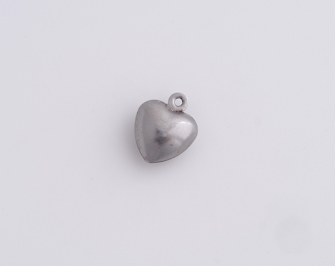 20pcs Stainless Steel Heart Charm,Heart Pendant, Heart Charm,Heart Necklace,DIY Jewelry Accessories 12x9.5x5.3mm