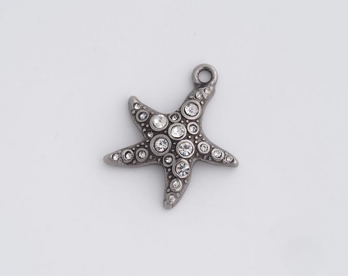 Retro Starfish Charms,Dainty Starfish Charm, Starfish Pendant,DIY Jewelry Accessories 28.7x24.6x5.4mm