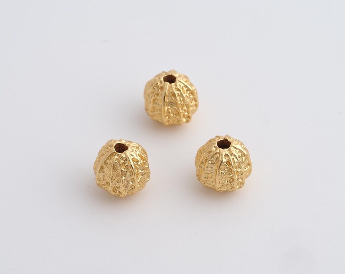Gold Round Spacer Beads, 18K Gold Filled Tube Beads,Dainty Ball Bracelet Necklace Spacer Beads, DIY Jewelry Supplies,7.5x7.4mm