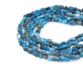 1 Str, Transparent Sapphire Beads, Baroque Gemstone Beads, Natural Stone Bracelet Necklace Accessories,DIY Gem Making Accessories, 6x8mm