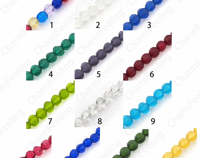 Glass Flower Spacer Beads,Spherical Spacer Beads, Smooth Ball Beads, Murano Glass Beads, Spherical Beads,DIY Jewelry Supplies,10mm