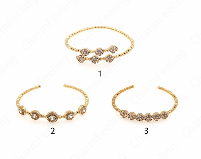 Dainty Thin Gold Bracelet 18K Gold Filled Thin Circle Bracelet Round Bracelet Men's Gold Thin Circle Bracelet 16CM