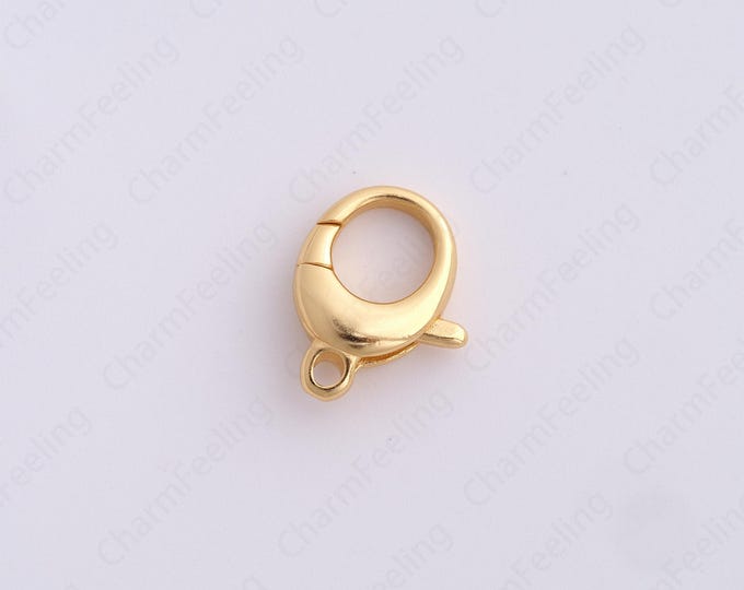 Lobster Clasp, Spring Clasp, 18K Gold Filled Claw Clasp, DIY Jewelry Making Supplies,17.2x13.5x4.8mm