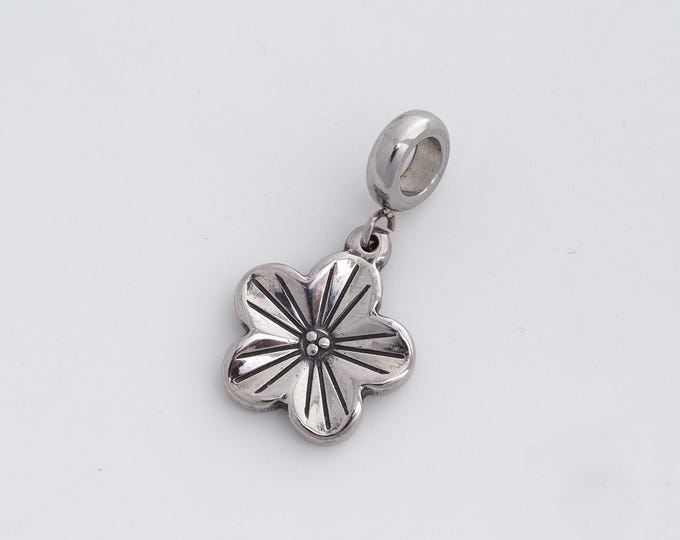 Stainless Steel Flower Pendant,Flower Charms,Flower Charm, DIY Jewelry Supplies, 29.2x16.2x2.4mm