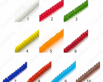 Abacus Glass Beads, Disc Beads, Murano Glass Jewelry, Abacus Spacer Beads, DIY Jewelry Supplies, 6\8\10mm